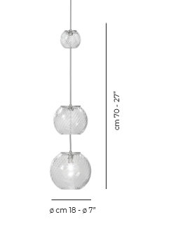 Oto 1 - Light Pendant, Crystal