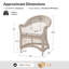 Cascade 26'' Rattan Outdoor Dining Armchair