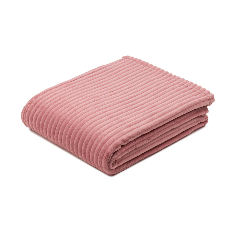 Fine corduroy blanket, Antique pink