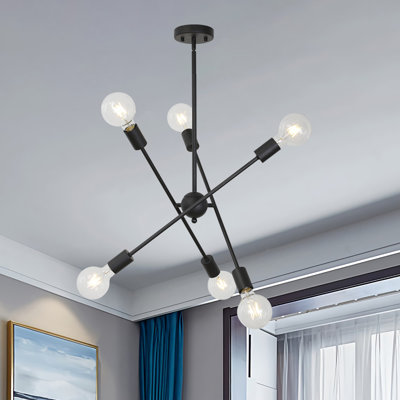 Lustre sphérique spoutnik à 6 lumières Meeks