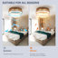 Ventilateur de plafond tressé 21 po Bohemian, télécommande silencieuse avec fonction de minuterie, température de couleur réglable, convient à la chambre à coucher et au salon