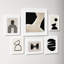 Neutral Shapes  - set of 6  by 1x Studio, Urban Road Framed Wall Art Prints-61825531-61825530