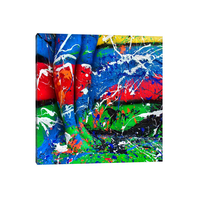 « Life is like a Canvas » par Ben Heine-reproduction de photo, Pas de tapis, Toile tendue, H 12 po x l 12 po x P 0,75 po