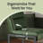 26.4 Inches Bar Chairs with Stitching, PU Leather, Green-1465933070