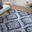 Tapis bleu foncé / gris clair Hillsby-22619748