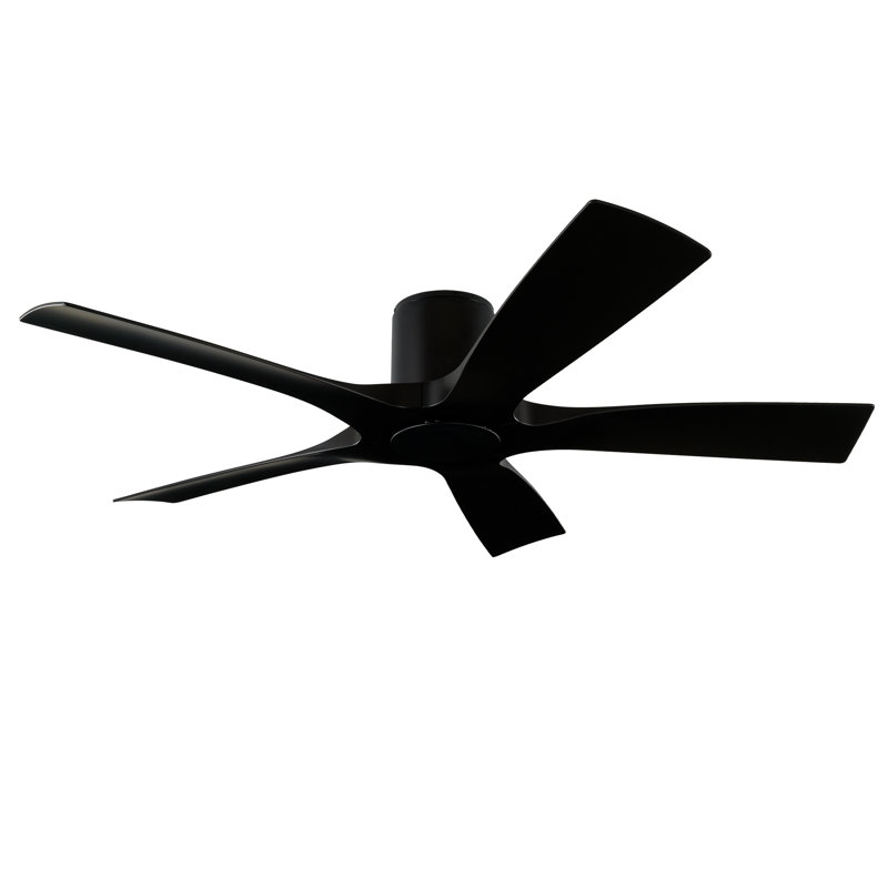 Ventilateur de plafond encastré extérieur / intérieur intelligent à 5 pales de 54 po avec télécommande Bluetooth incluse