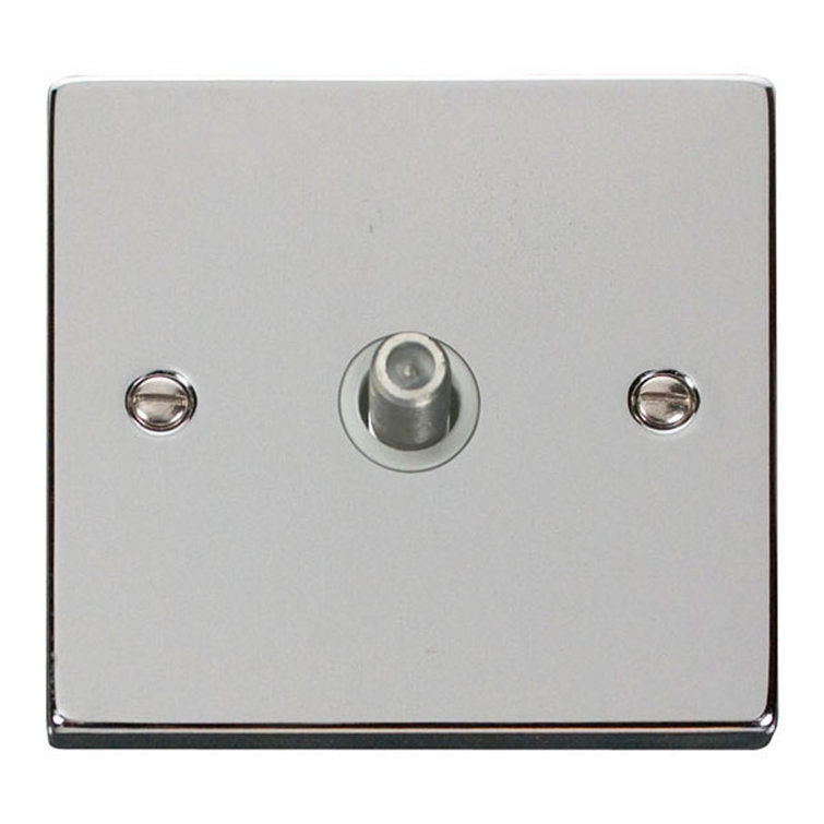 VPCH170WH Deco 1 Gang Satellite & Coaxial Socket O
