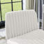 Fauteuil de coiffeuse réglable, pivotant, siège large, blanc, crème-546928724