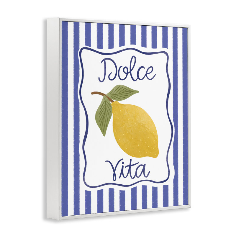  Dolce Vita avec art giclée au citron par Taylor Shannon Designs, H 20 po x l 16 po