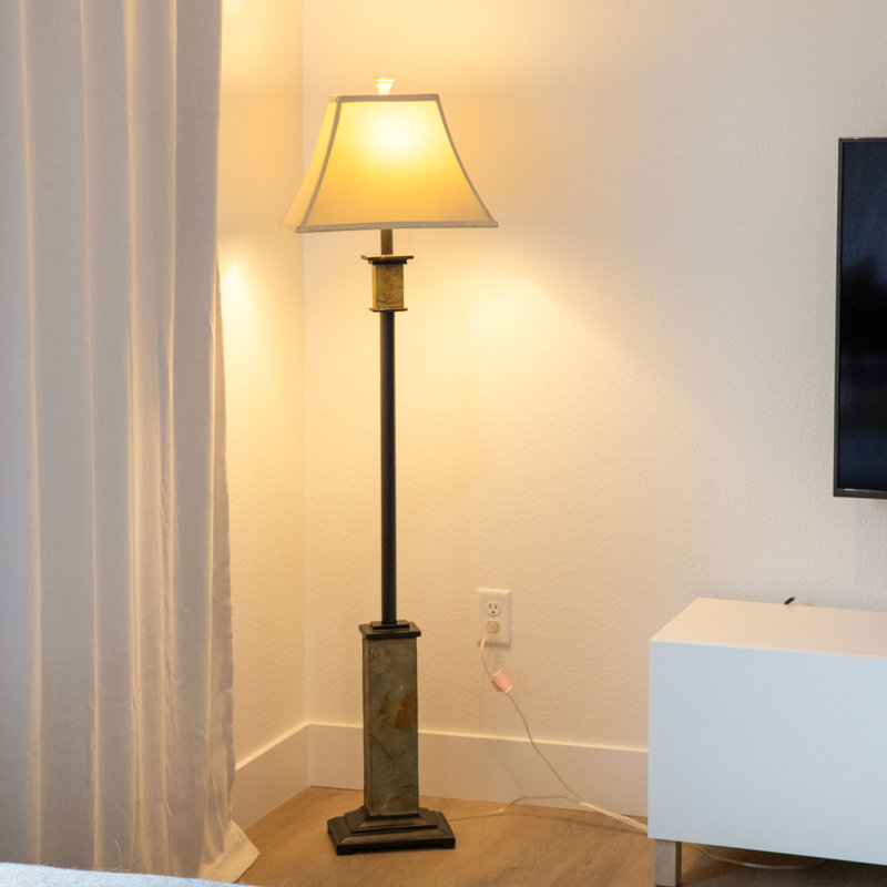 Timeless Abode Slate 3-Piece Floor and Table Lamp Set
