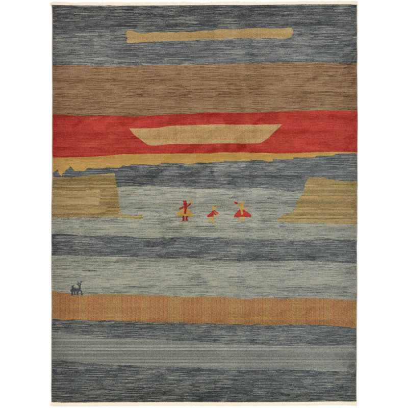 Tapis géométrique Abrigail, Rectangle 10 pi x 13 pi 1 po