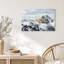 " Golden Snowy Mountain Peaks Above Clouds " Painting-725359842