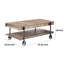 Table basse à roulettes avec rangement Jerami