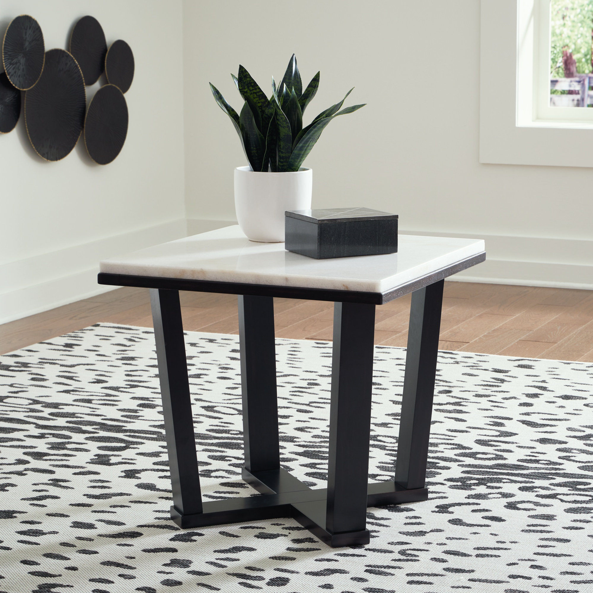 Latitude Run® Stone Top End Table &amp; Reviews - Wayfair Canada