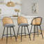 66 cm H Swivel Upholstered Bar Stool & Counter Stool with Metal Legs (set of 2 & set of 4)-2033917738-2033917740