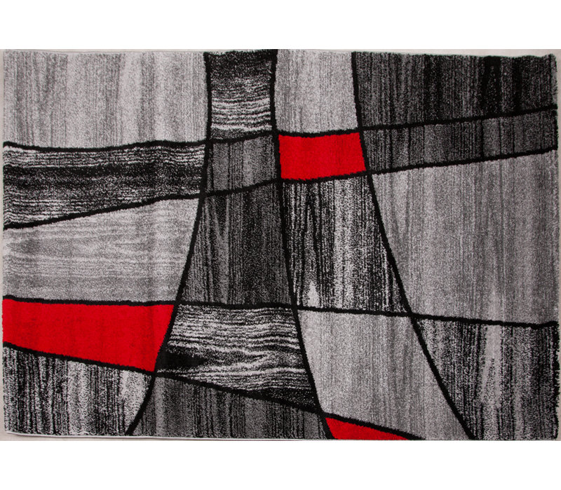 Saltzman Geometric Shag Area Rug, Rectangle 133 x 195cm
