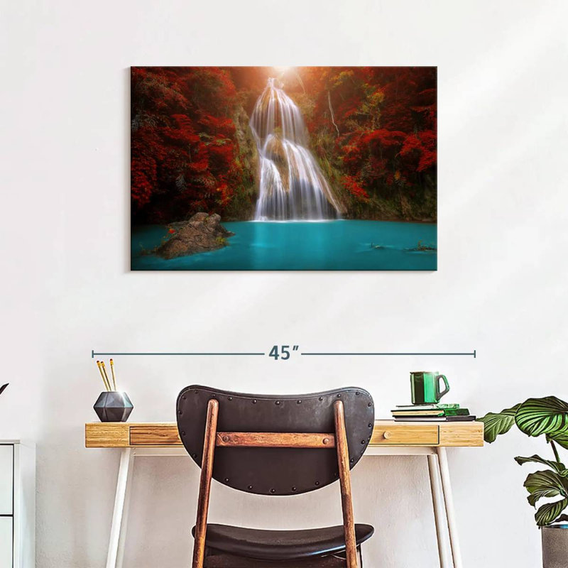 Paysage de cascade d'Alvord, H 24 po x l 36 po