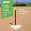 Té de baseball en caoutchouc