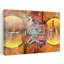 Golden Zen Love Abstract Contemporary Horse Wall Art Print 1 Piece Wrapped Canvas Wall Art-629271820