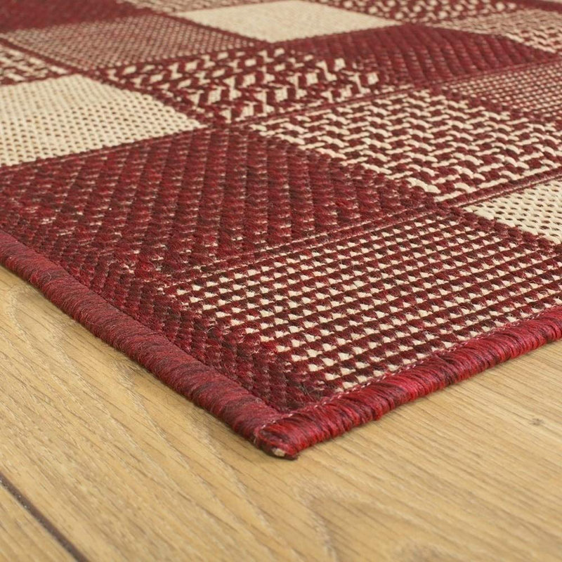 Armrong Geometric Hand Woven Indoor / Outdoor Area Rug, Runner 300cm x 80cm