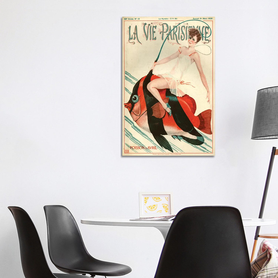 1927 La Vie Parisienne Magazin Cover von Georges Leonnec - Galerie-umwickelte Leinwand Giclée