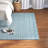 Handmade Flatweave Wool Sky Blue Area Rug-2127837502