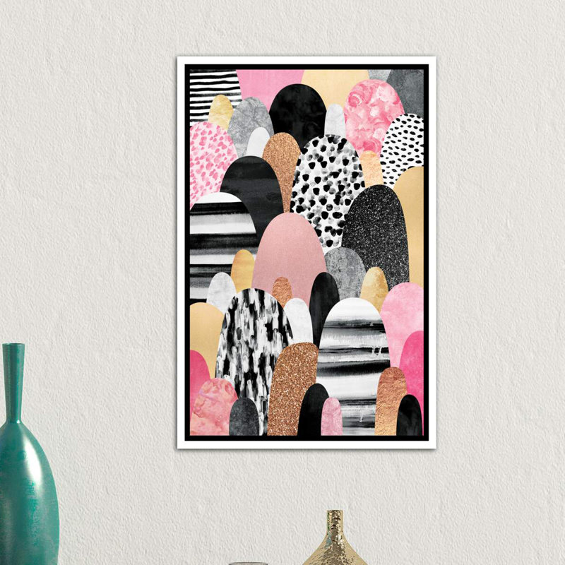 « rose pebbles » par elisabeth fredriksson-impression, Toile blanche encadrée, H 26 po x l 18 po x 1,5 po