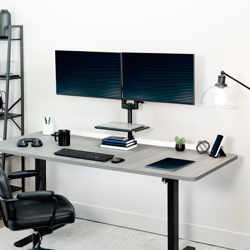 Clamp-on 14in Shelf Pole Mount