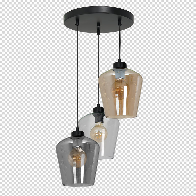 Valparaiso 3 - Light Black Pendant