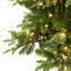 Sapin de Noël artificiel Fraser Fir PE de 1,83 m (6 pi) pré-illuminé, avec des branches vertes denses et un support en métal