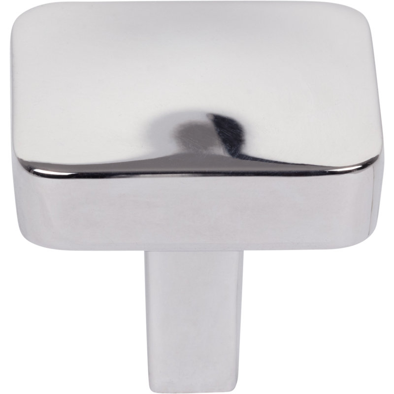Whitlock Square Knob, Polished Chrome