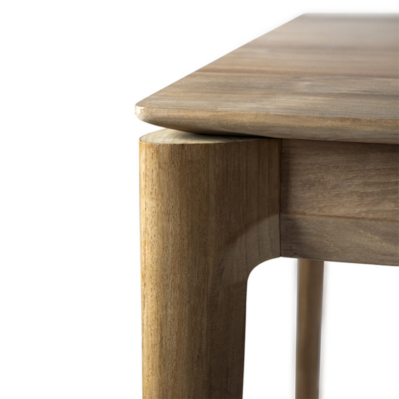 Bok Solid Wood Dining Table, 30"H x 87"L x 37.5"W, Brown