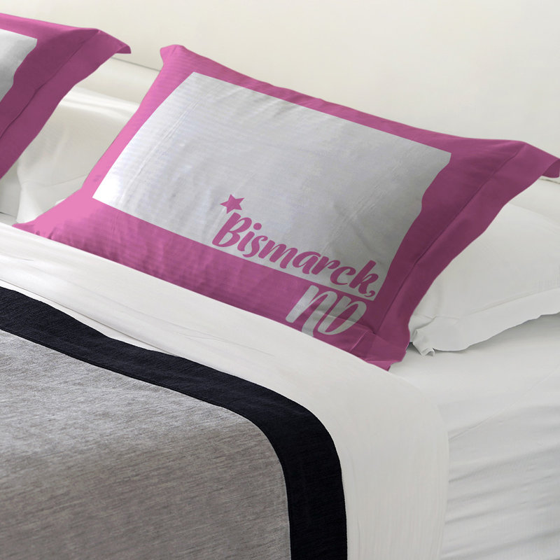 Polyester Sham Set, Standard/Twin, Microfiber, Pink