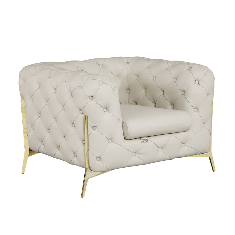Fauteuil 100% cuir italien Global United