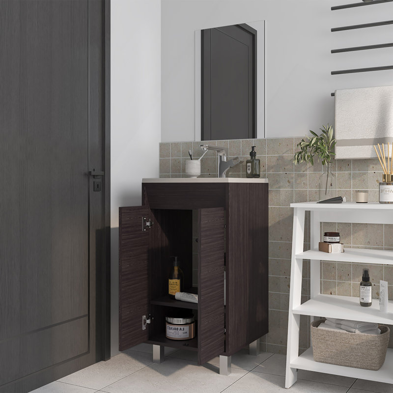 Armoire de salle de bain Saratoga avec 2 portes, blanc