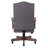 Jake Executive Armchair With Driftwood Finish, Gray Button Tufted Linen-117561204