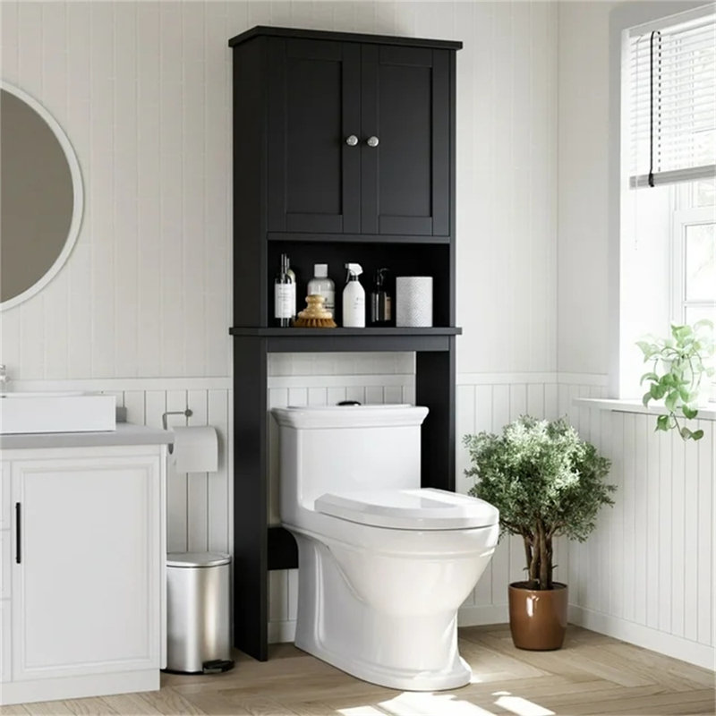 Fridlet Over The Toilet Storage, Black