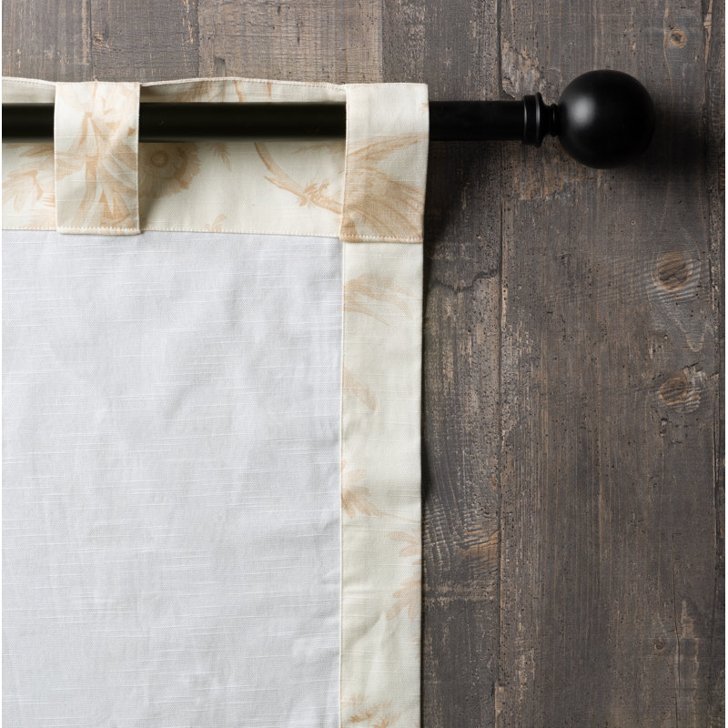 Maison d'Hermine Paradise - Rideau Sauge 100 % coton - 127 cm x 274 cm, L 50 po x L 108 po