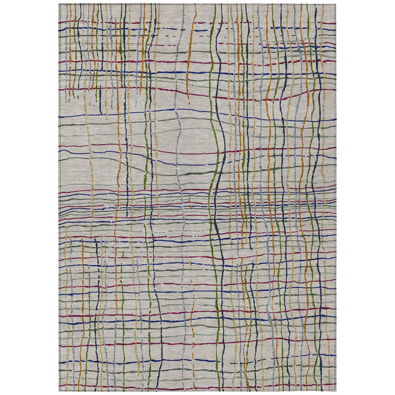 Calista Putty Washable Indoor-Outdoor Rug - , 10' x 14'