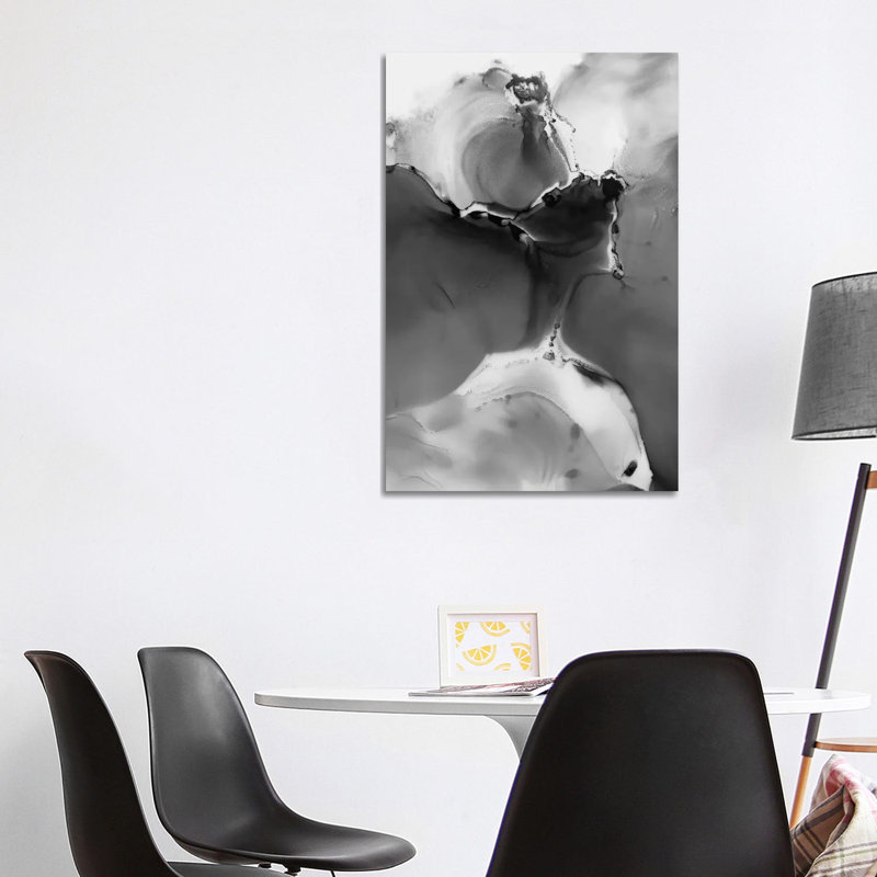 Grey Storm 1 Piece Wall Art on Canvas, 101.6cm H x 66.04cm W x 1.91cm D, Wrapped Canvas