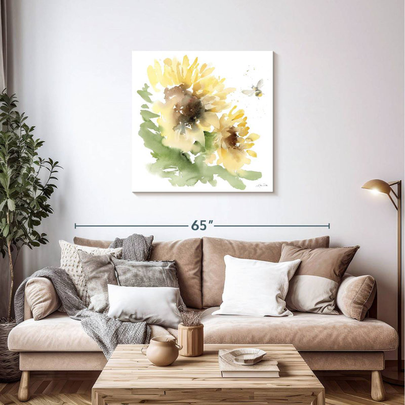 Harnek Sunflower Meadow II, 36" H x 36" W