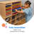 16 Compartment Manufactured Wood Shelving Unit
