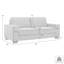 Crampton 79 In. Modern Fabric Sofa In Flint Or Tundra With Track Arms-1934524004