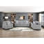 Canapé en chenille durable avec coussins décoratifs gris-1912256269