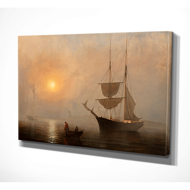 " Ship In Fog Gloucester Harbour ", 18" H x 27" W x 1.5" D
