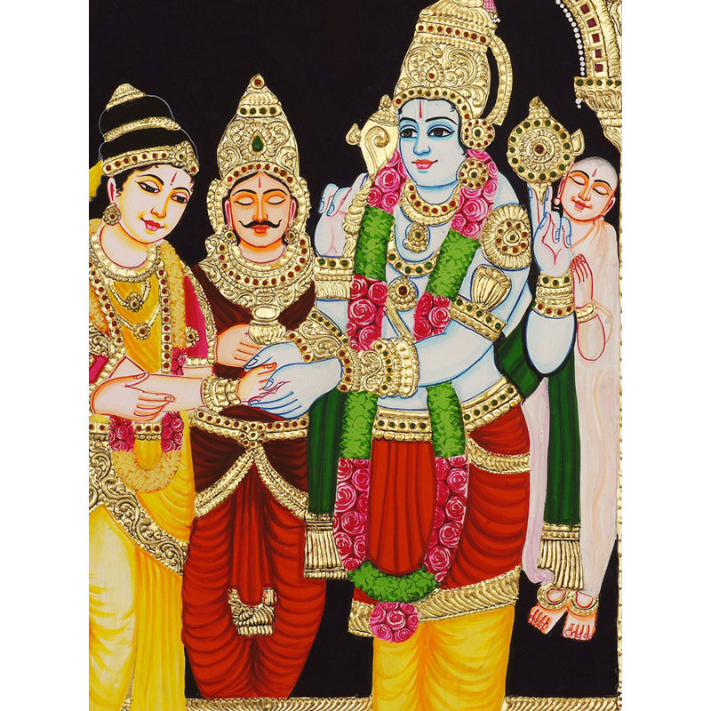 Shrinivas Kalyan | Peinture de Tanjore par My Angadi | Pour la décoration murale