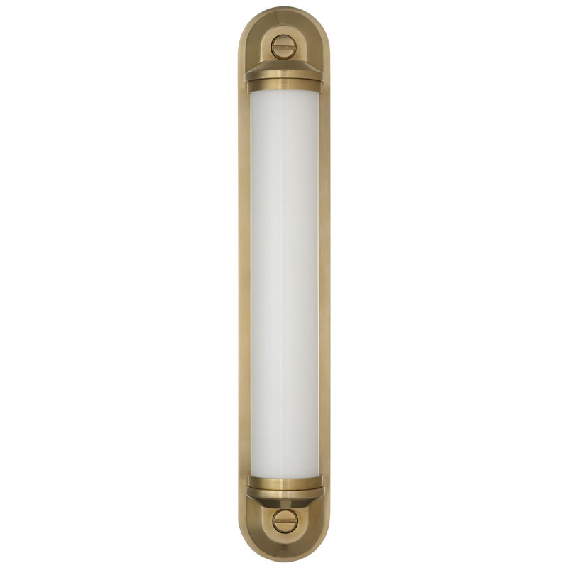 Ralph Lauren Belgrave 32" Linear Bath Light, 18" H x 3" W x 3.75" D, Natural Brass, 1200 W