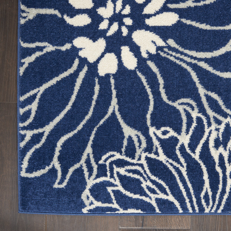 Floral Indoor Rug, Rectangle 3'9" x 5'9"