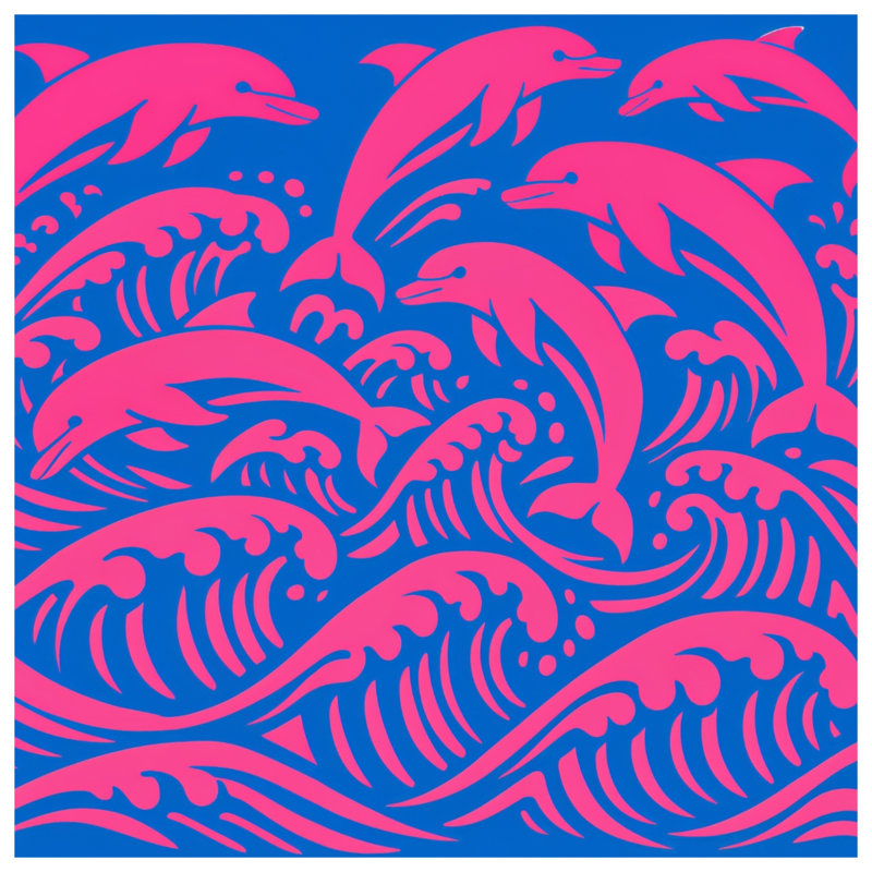  Housses de couette Dolphins Waves, King