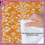 Édredon orange à motif damassé-130505221
